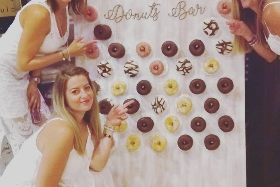 Momentos en el donuts bar en bodas