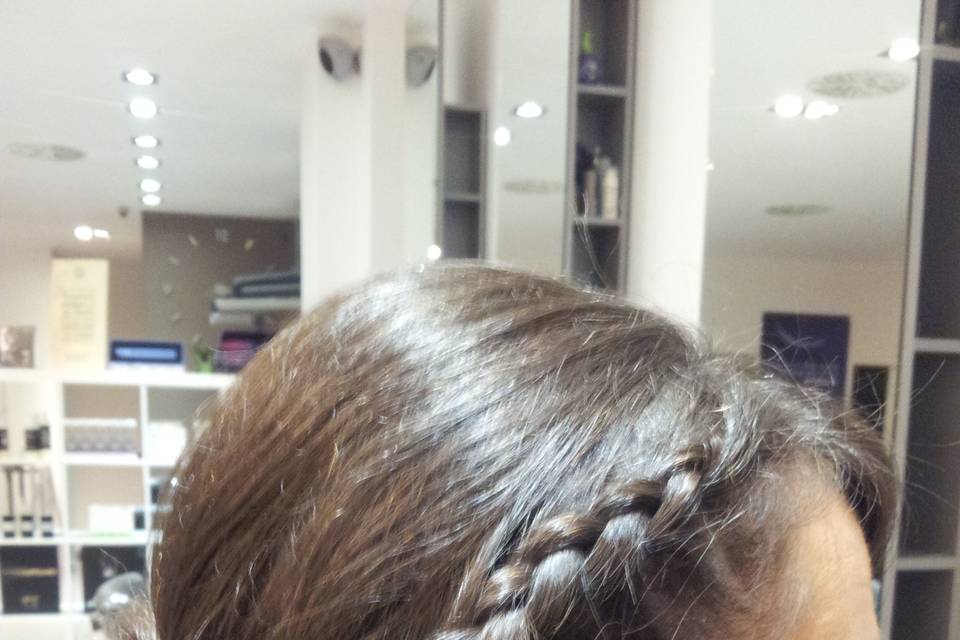 Recogido con trenza