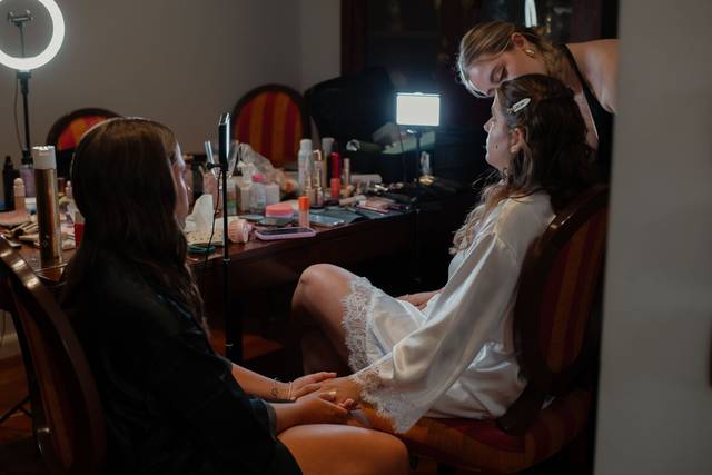 Preparativos de la novia