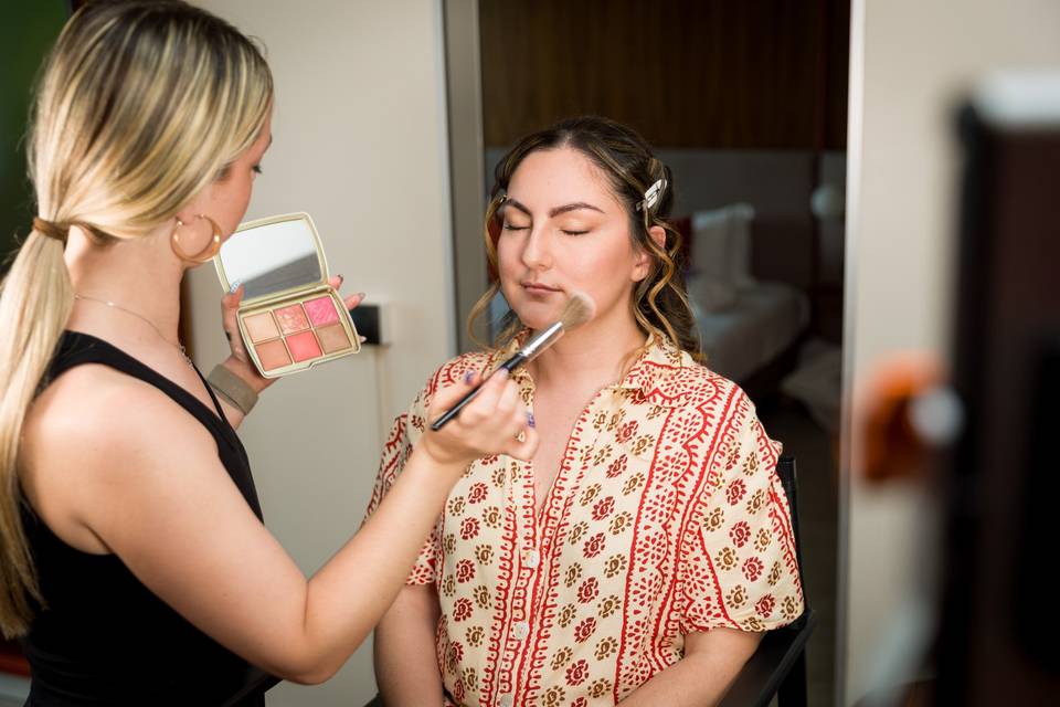 Preparativos de la novia