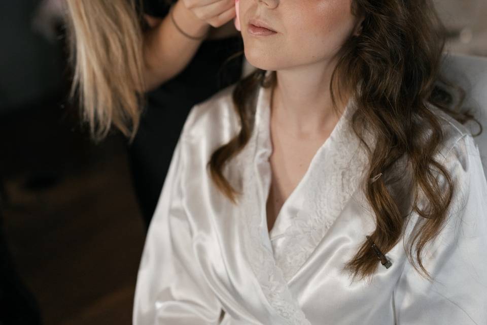 Preparativos de la novia