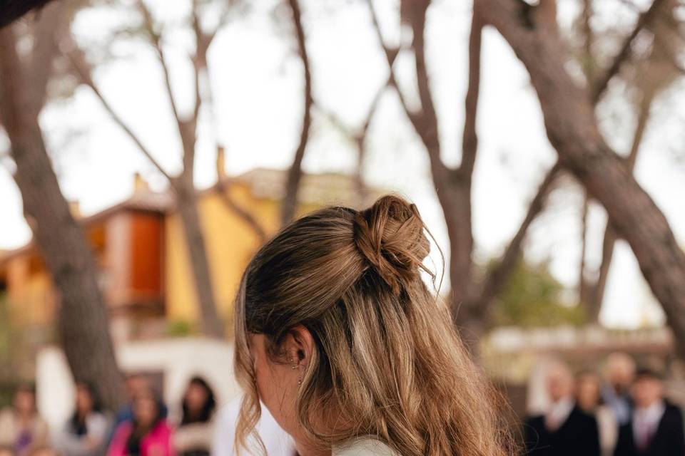 Semi recogido para invitada