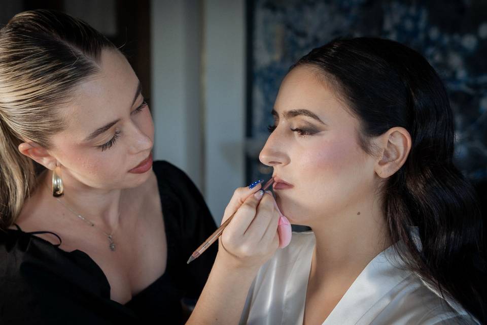 Preparativos de la novia