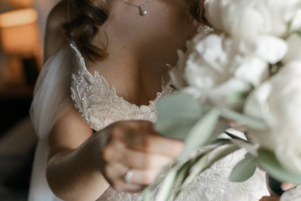 Maquillaje y peinado de novia