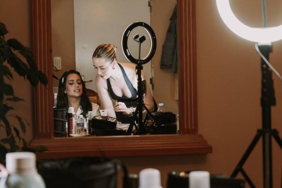 Preparativos de la novia
