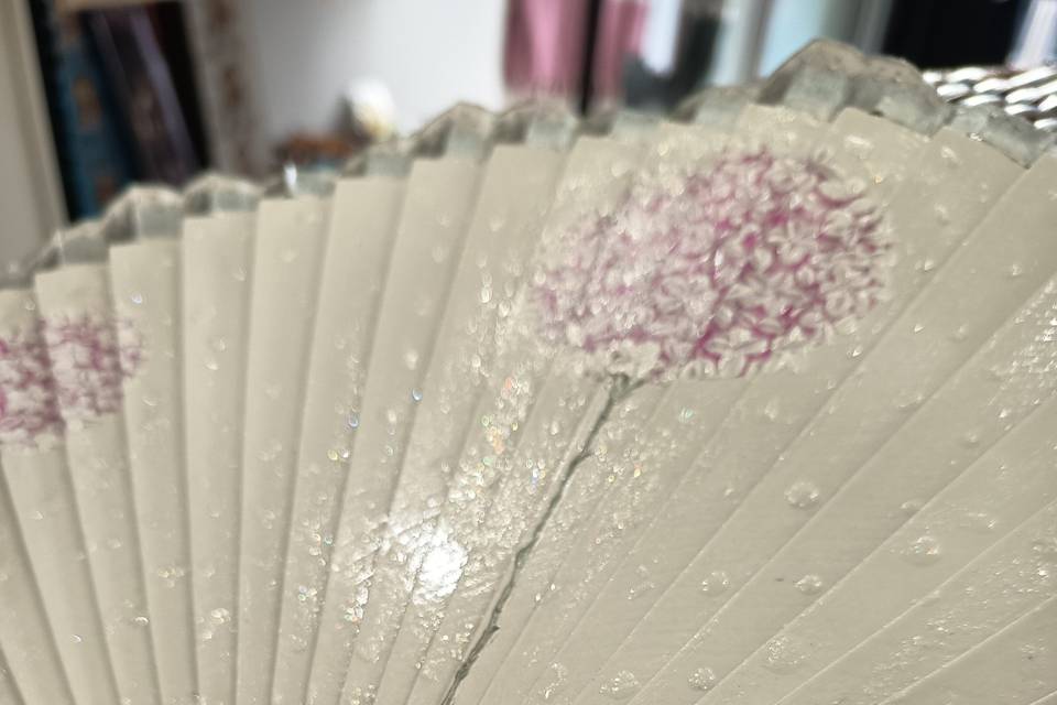 Abanico novia detalle
