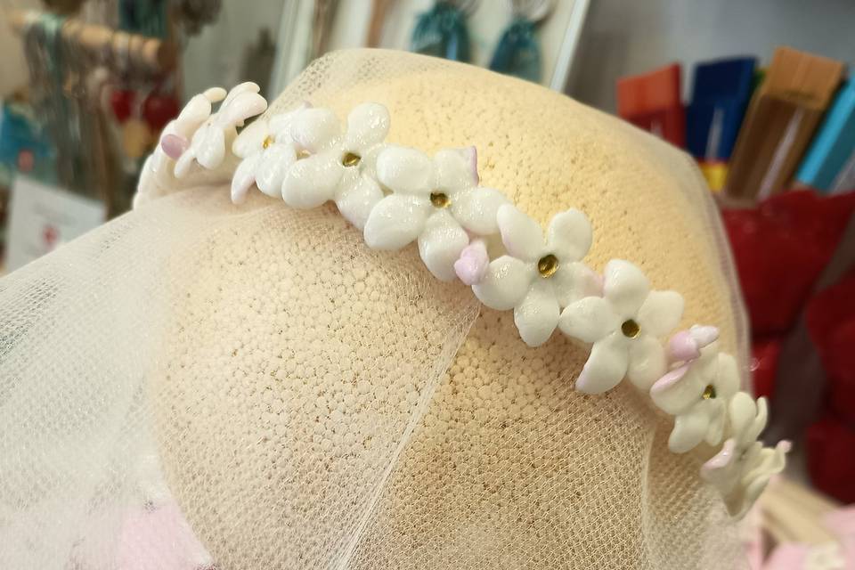 Diadema jazmines sencilla