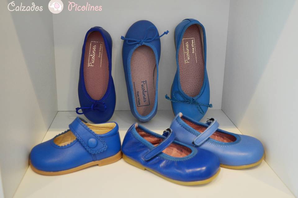 Zapatos azulones