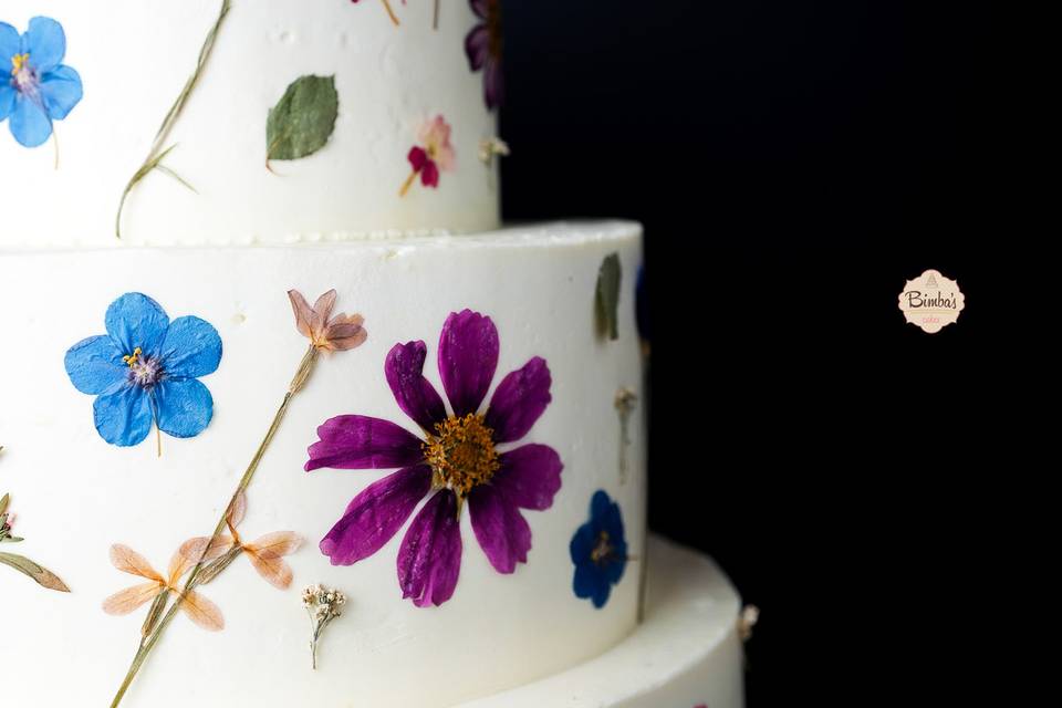 Tarta flor comestible 3
