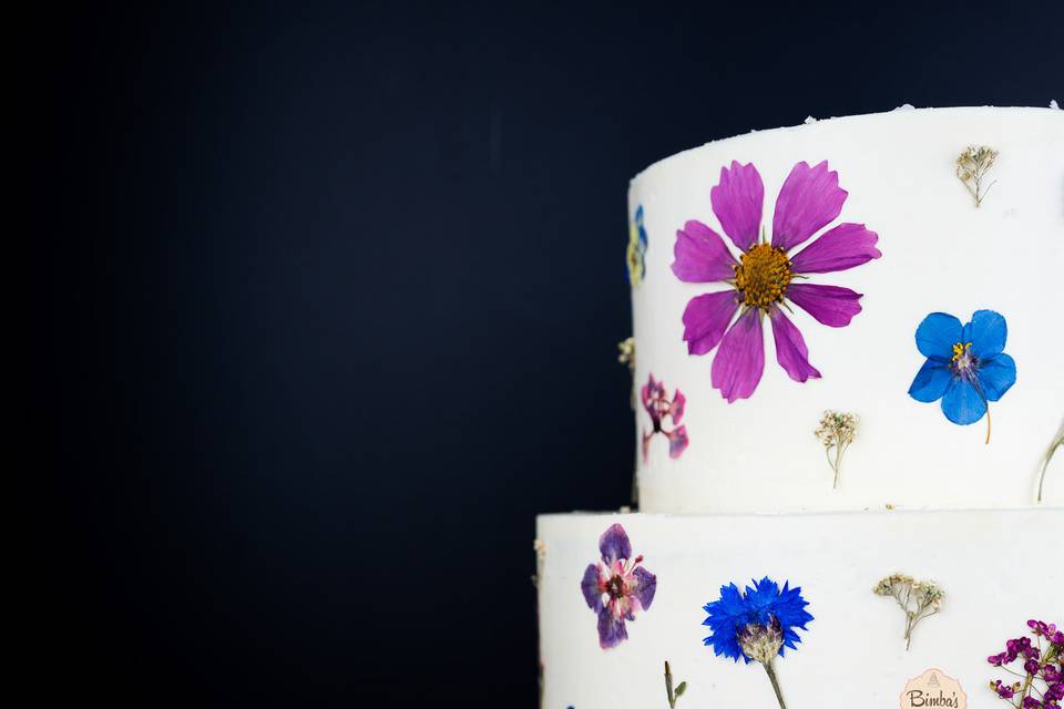 Tarta flor comestible 2