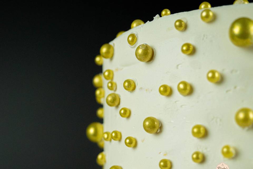 Tarta perla dorada 2