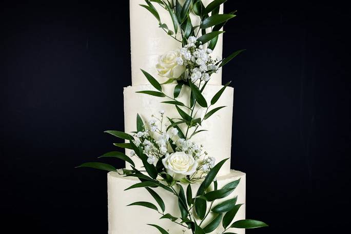 Tarta cascada verde perrito