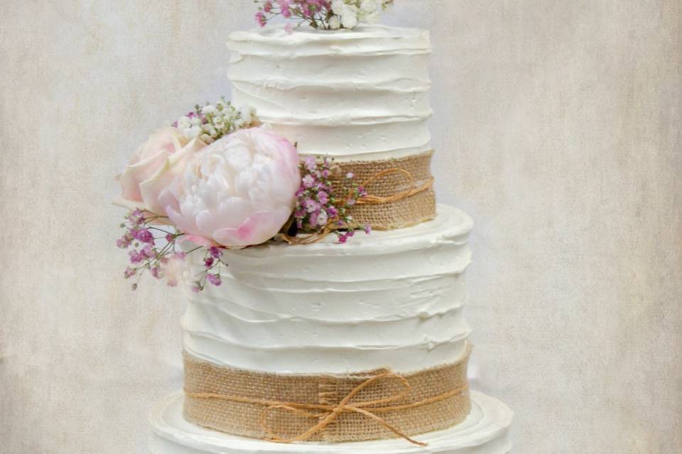 Tarta boda layer cenefa