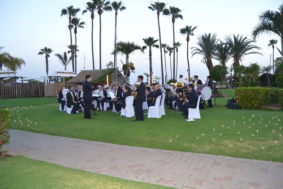 Ceremonia en el jardín