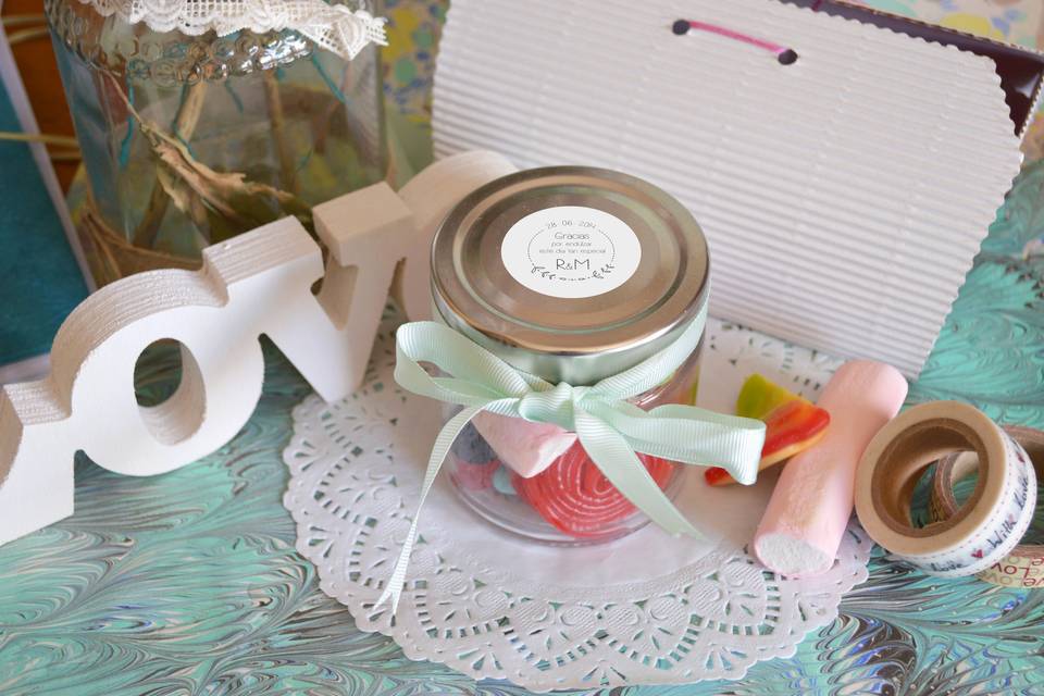 Detalles dulces para invitados