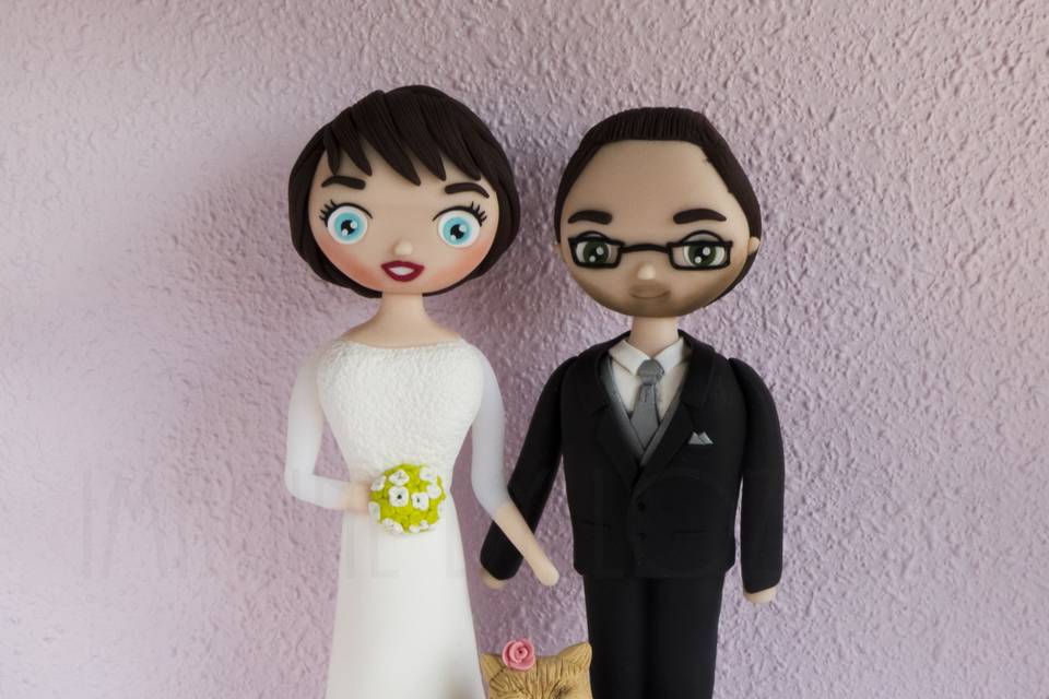 Cake topper con mascota