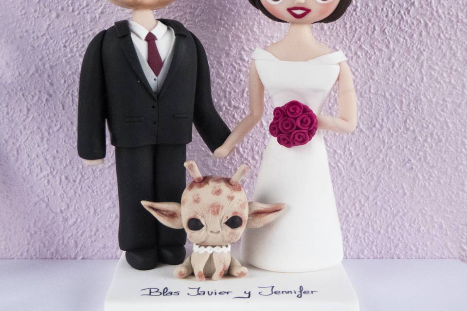 Cake topper con 