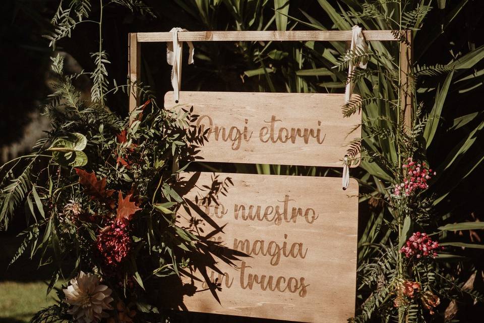 Rincón de bienvenida magia