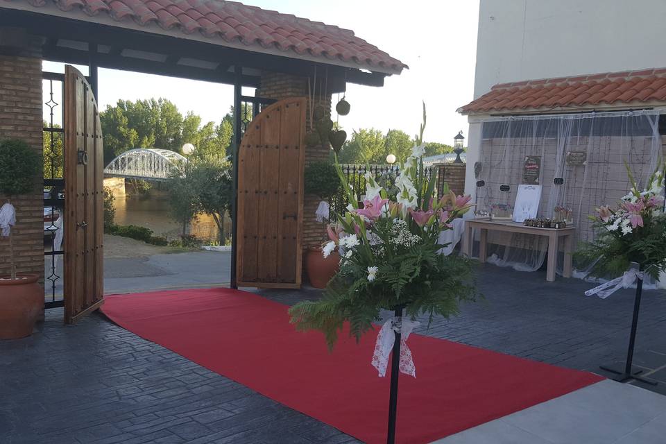 Entrada a la terraza