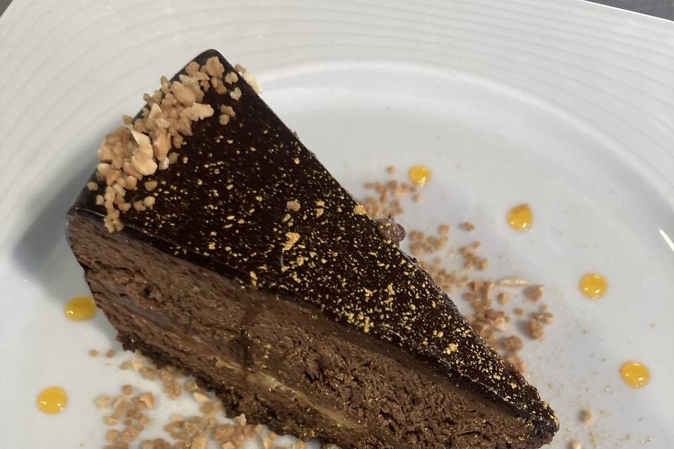 Tarta de chocolate y naranja