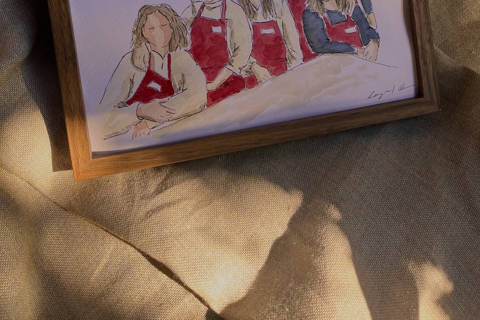 Retrato para regalar a amigas