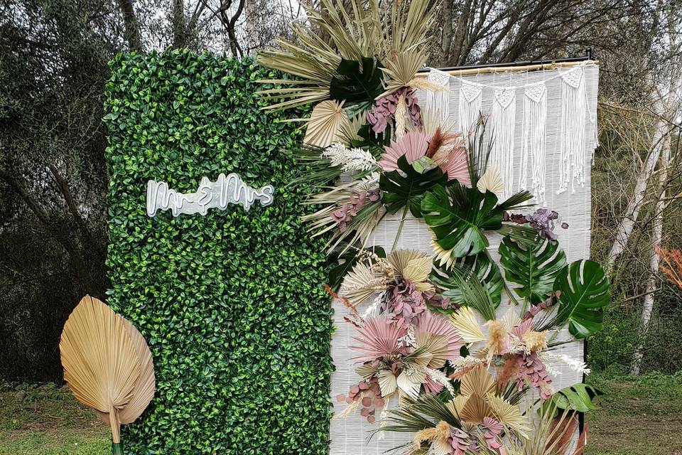 Photocall garden wall