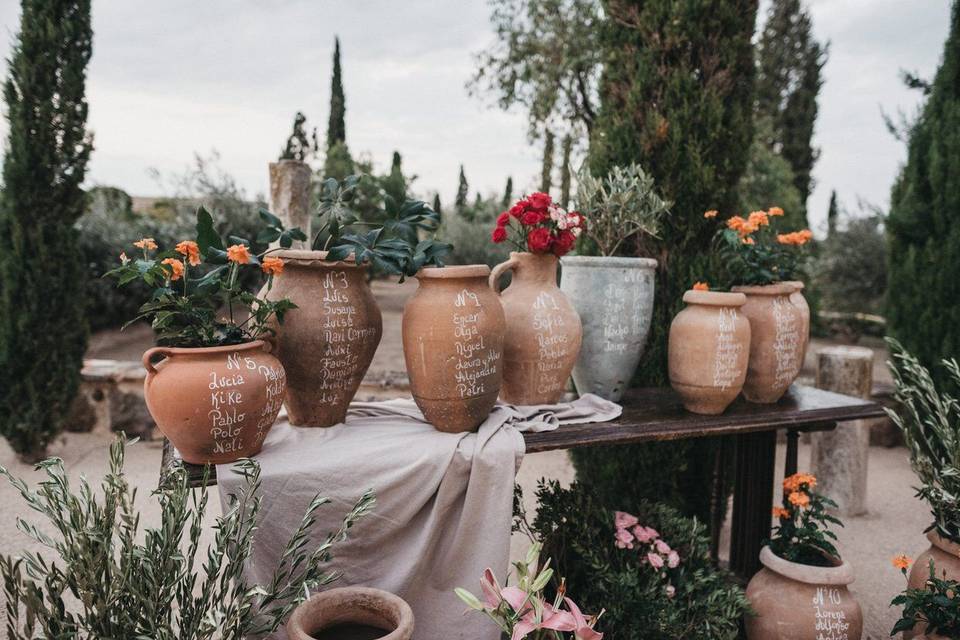 Decoración de boda especial