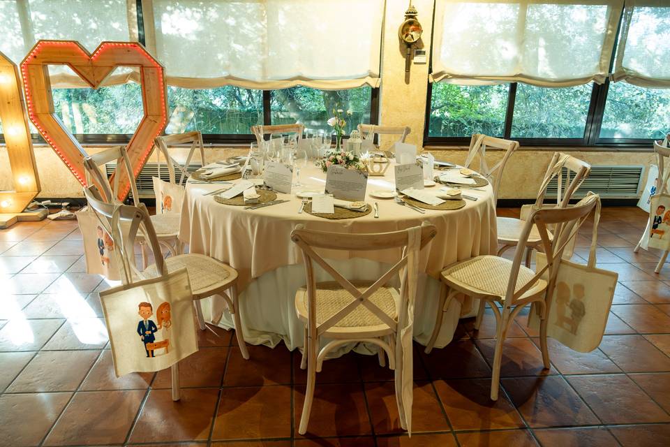 Mesa decoración