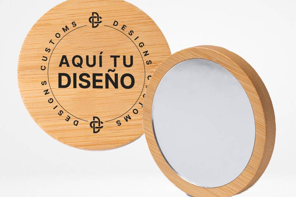 Espejo con grabado