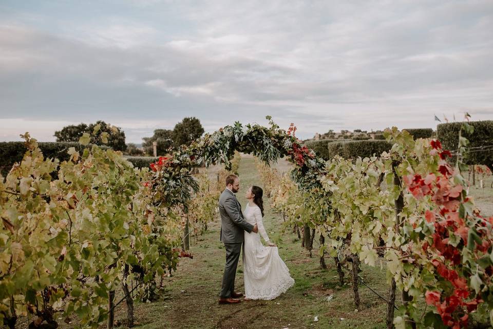 Boda en viñedo