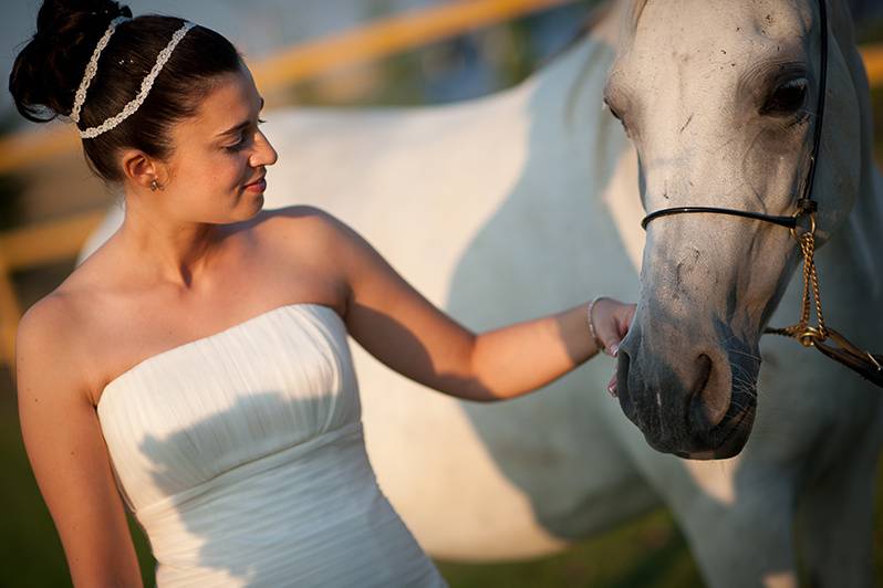 Con el caballo