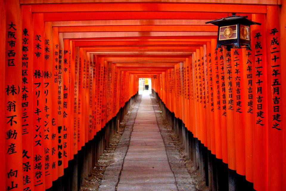 Templo de Inari en Kioto, Japón