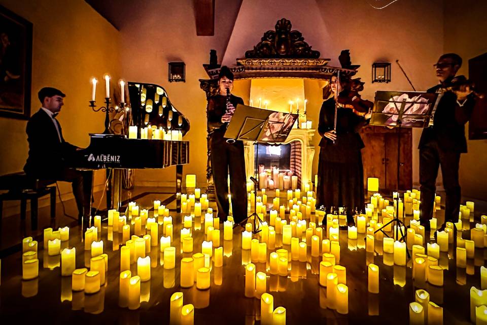 Música y velas