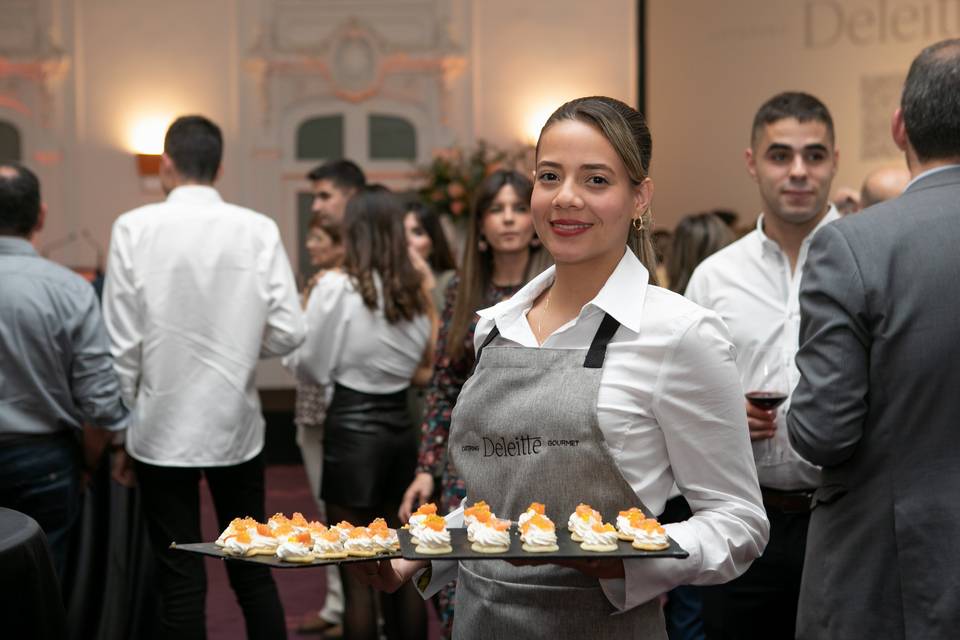 Blinis de salmón