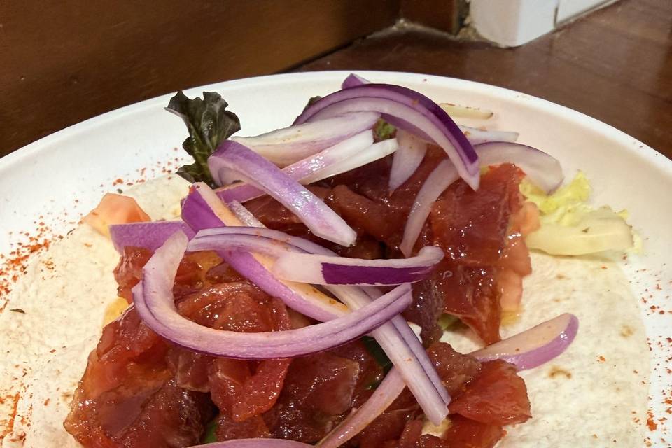 Taco de atún rojo salvaje