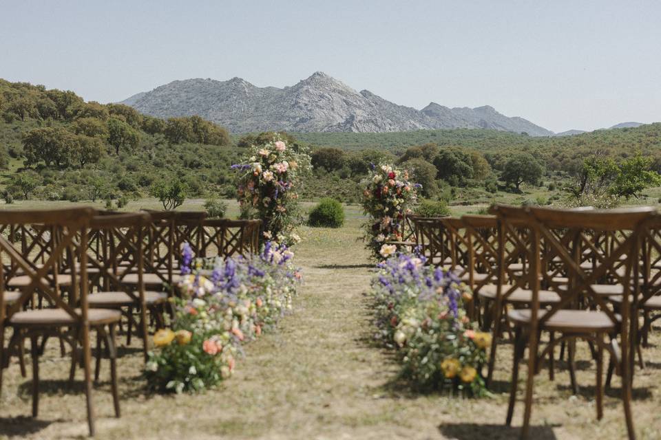 Ceremonia en llano