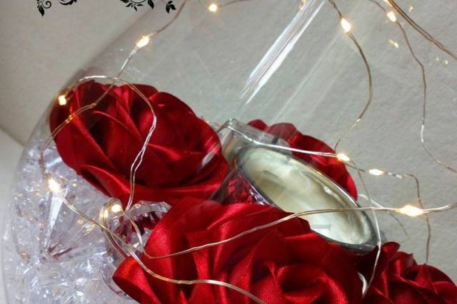 Rosas eternas rojas