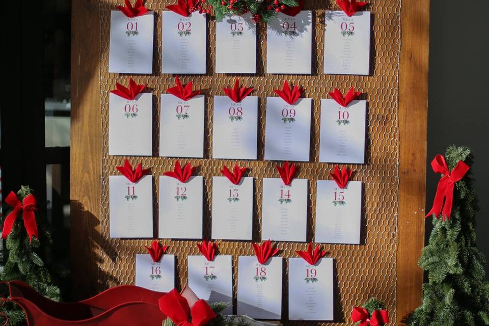 Seating plan