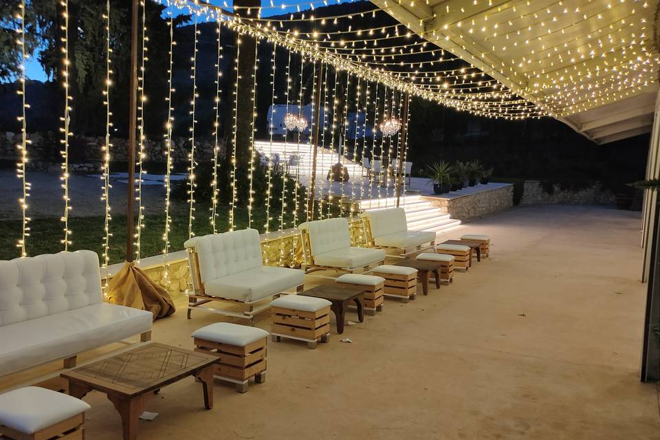 Cortina de led chill out