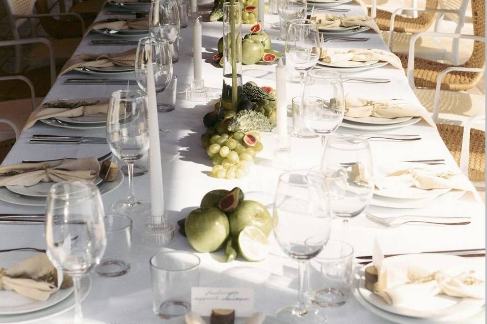 Mesa decorada