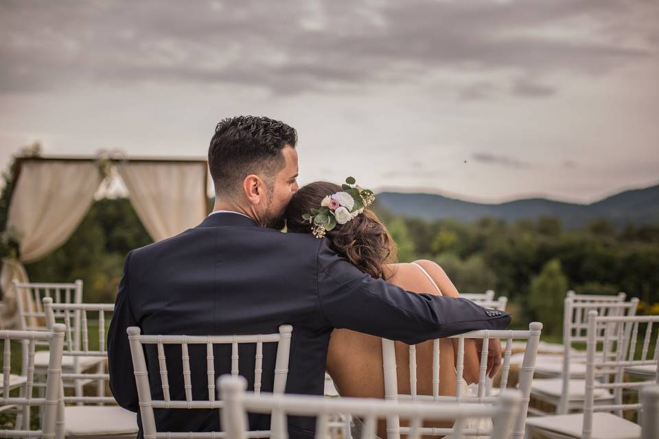 Los novios y el paisaje