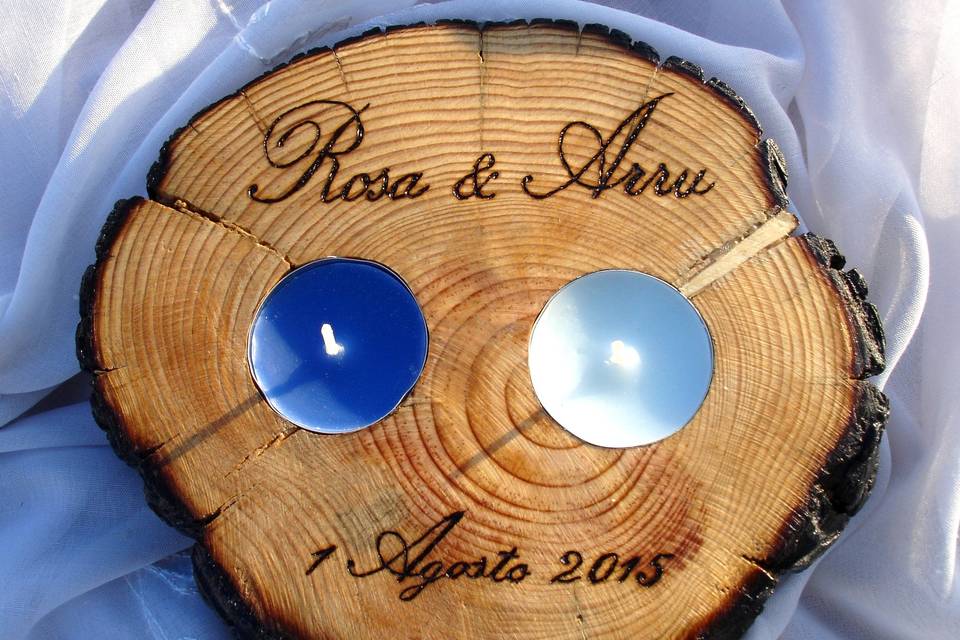 Rodaja madera personalizada