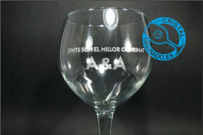 Copa de vino personalizada