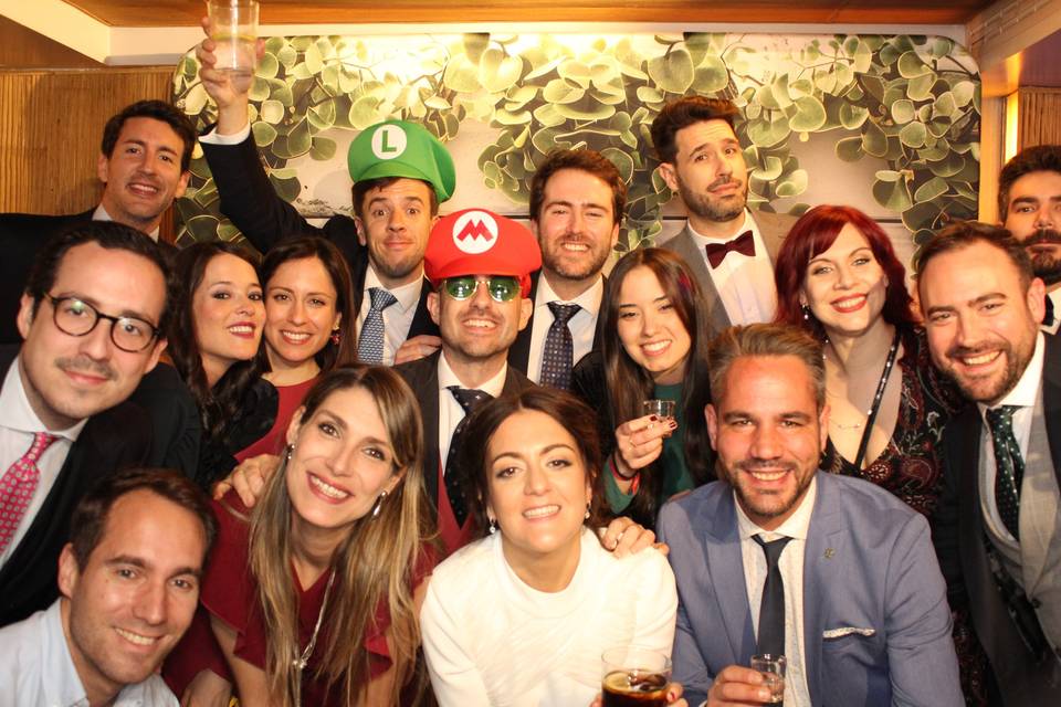 Foto con los amigos