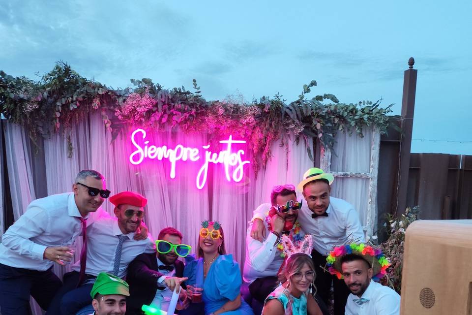 Fotomatón con sofá