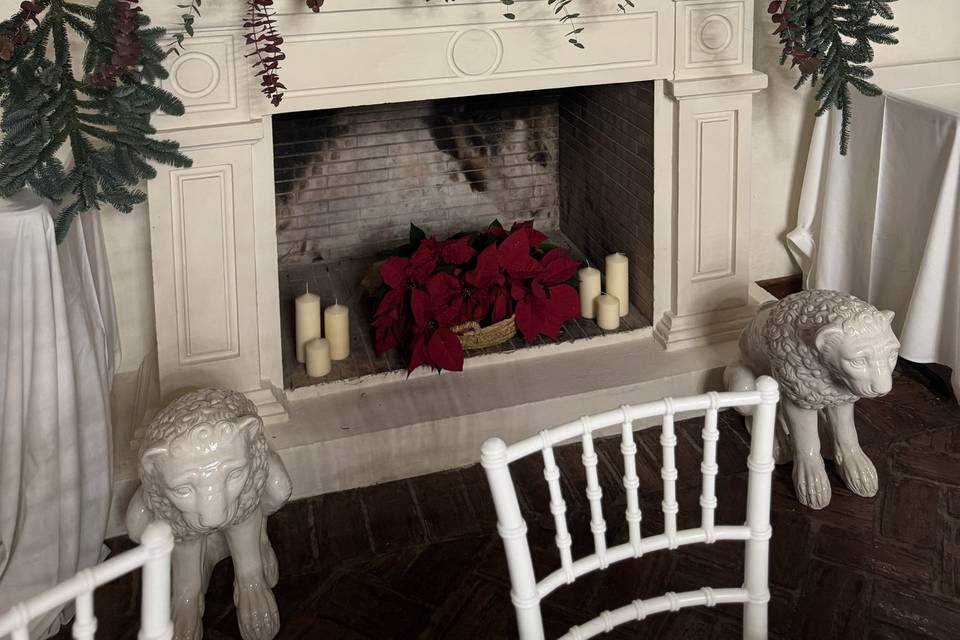 Decoración de chimenea