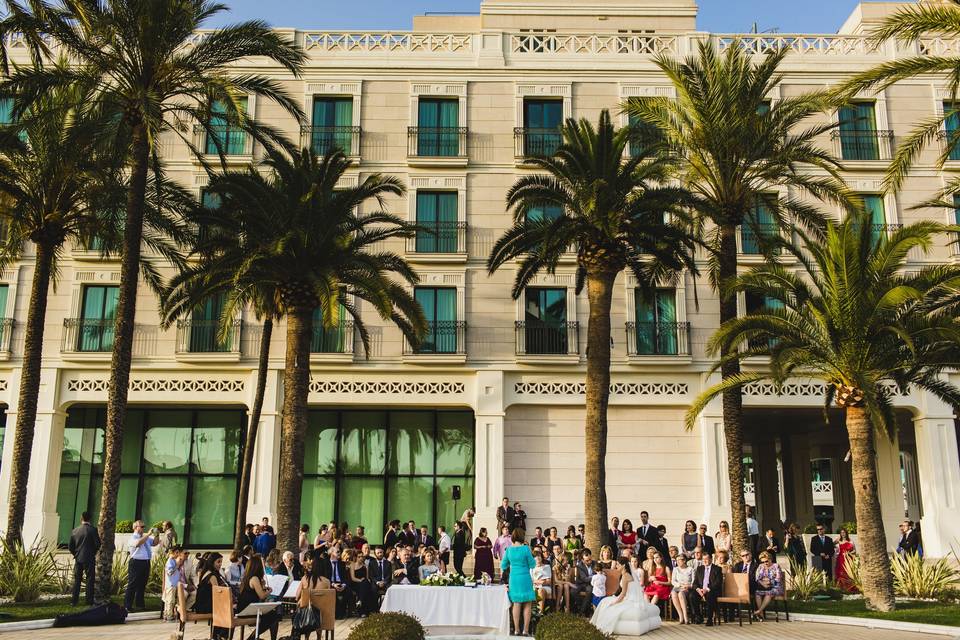 Boda en los jardines