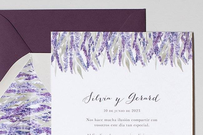 Invitación Lavanda