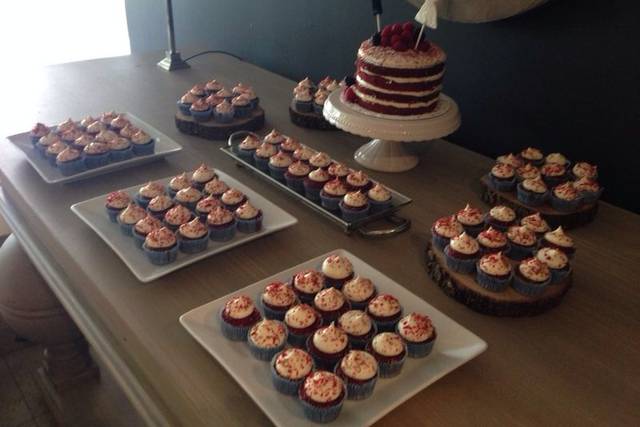 Mesa dulce de red velvet