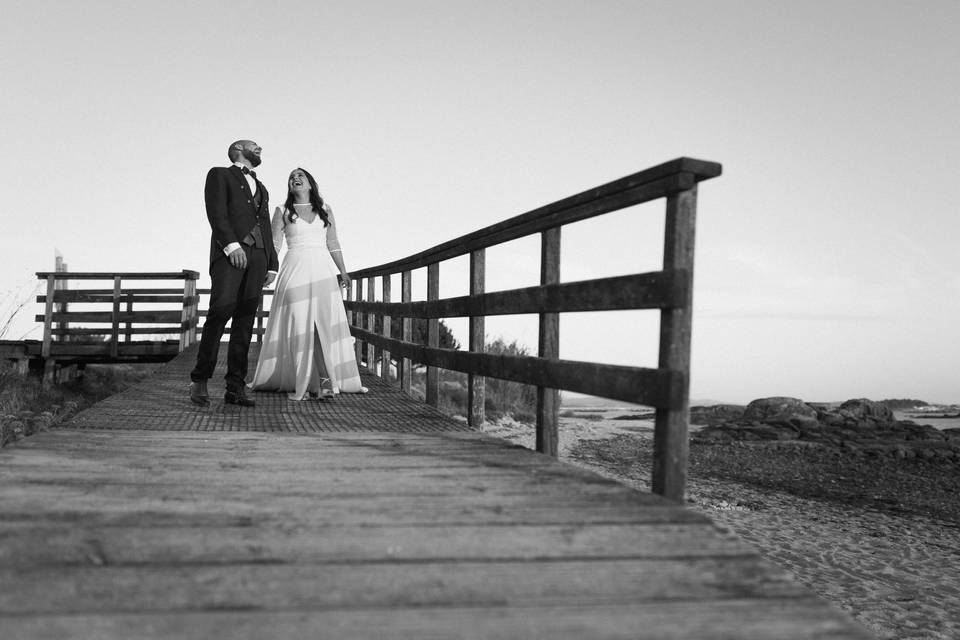 Postboda en la playa